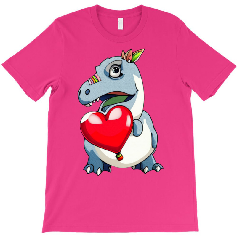 I Steal Hearts Valentines Day Trex Dinosaur T-Shirt by palokalgeau | Artistshot