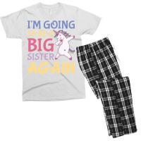 Im Going To Be A Big Sister Again Unicorn Men's T-shirt Pajama Set | Artistshot