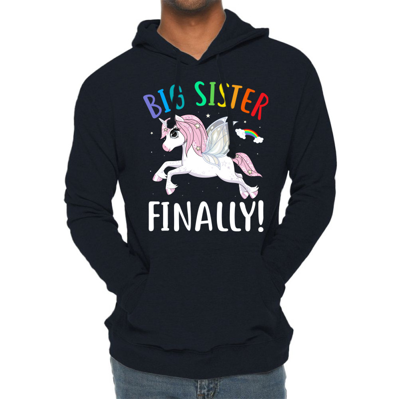 Im Going To Be A Big Sister Unicorn Lightweight Hoodie by palokalgeau | Artistshot