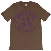 Long Beach California Ride The Wave Badge Tumblr T-shirt | Artistshot