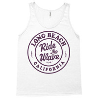 Long Beach California Ride The Wave Badge Tumblr Tank Top | Artistshot