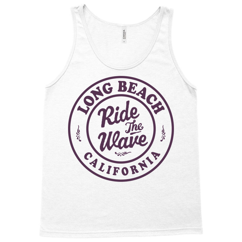 Long Beach California Ride The Wave Badge Tumblr Tank Top by habchitsuleo | Artistshot