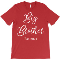 Promoted To Big Brother Est 2021 5 T-shirt | Artistshot