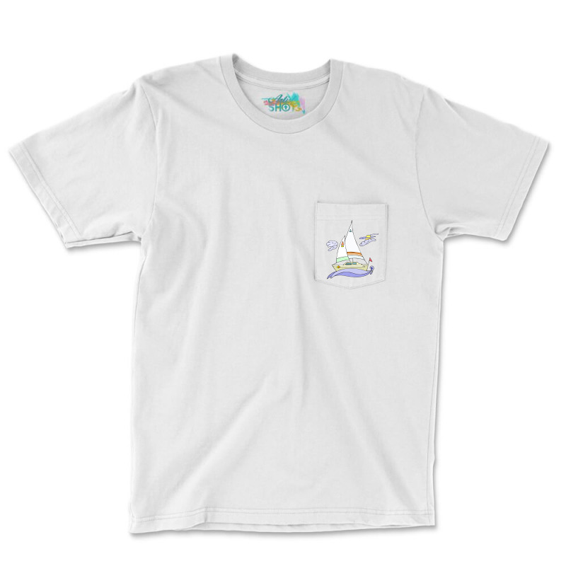 Sailboat Boy Pocket T-shirt | Artistshot