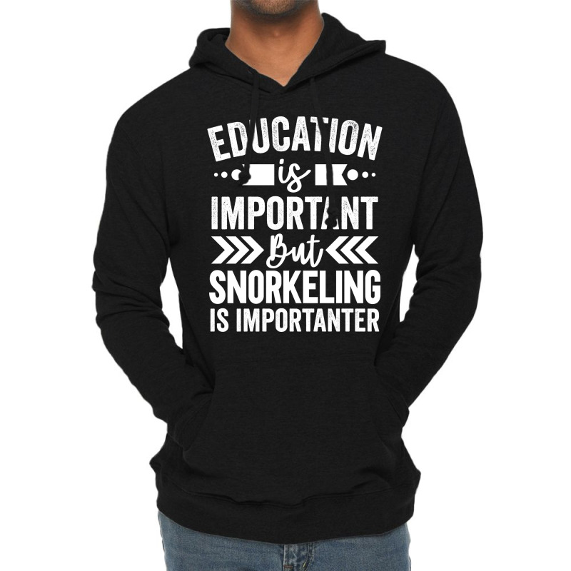 Snorkeling Is Importanter Cool Lightweight Hoodie | Artistshot