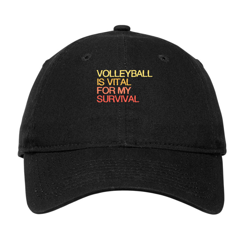 Volleyball Is Vital For My Survival Vintage Adjustable Cap by kolomicoricon | Artistshot