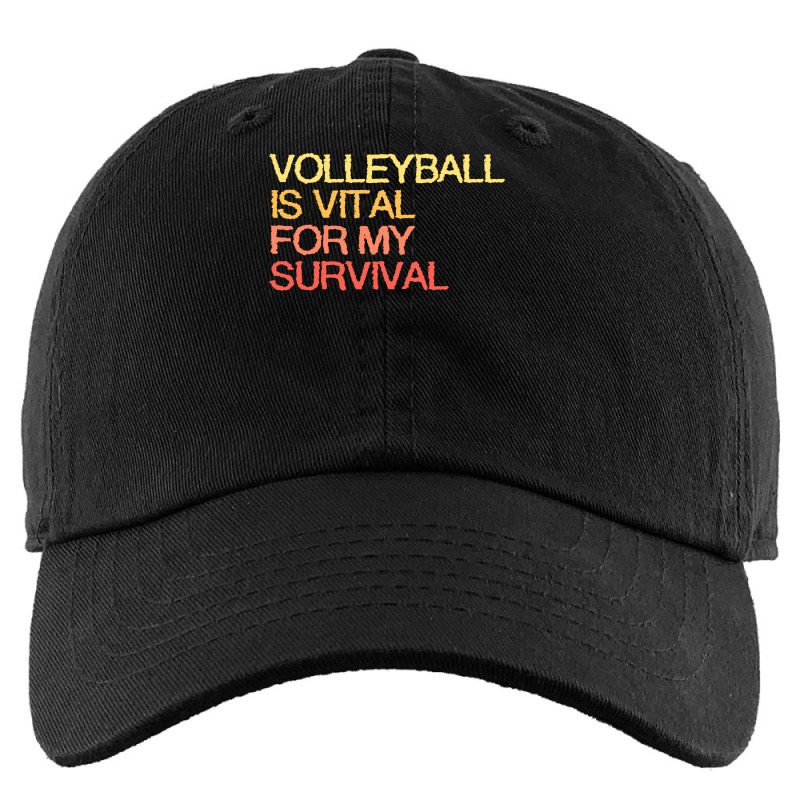 Volleyball Is Vital For My Survival Vintage Kids Cap by kolomicoricon | Artistshot