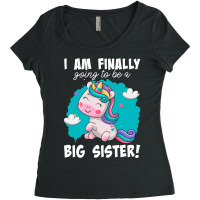 Im Finally Going To Be A Big Sister Announcement 2 Women's Triblend Scoop T-shirt | Artistshot