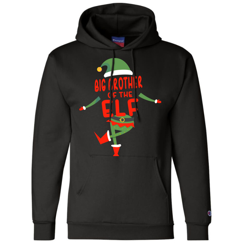 Cute Im The Big Brother Elf Christmas Gift Champion Hoodie | Artistshot