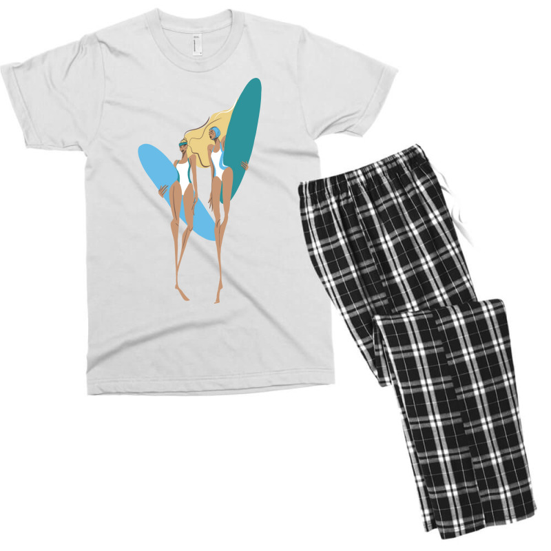 Surfgirls Cute Men's T-shirt Pajama Set | Artistshot