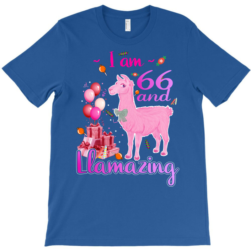 I Am 66 Years Old And Llamazing 66th Llama Birthda T-Shirt by itanivampap | Artistshot