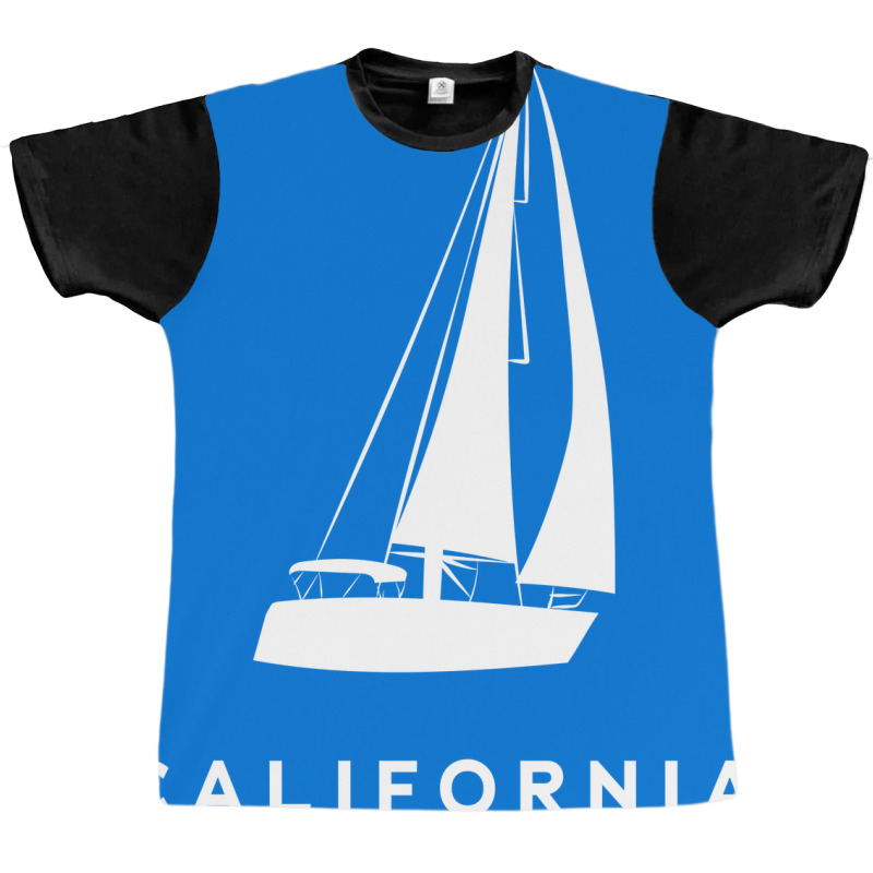 Sailing Boat California Travel Graphic T-shirt | Artistshot