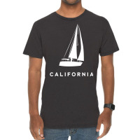 Sailing Boat California Travel Vintage T-shirt | Artistshot