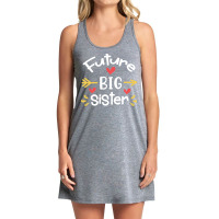 Future Big Sister Pregnancy Announcement Tank Dress | Artistshot