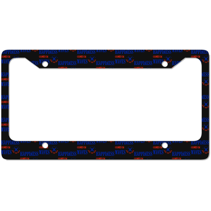 Surfer Wave Rider Stars Music License Plate Frame | Artistshot