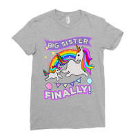 Big Sister Finally Unicorn Ladies Fitted T-shirt | Artistshot