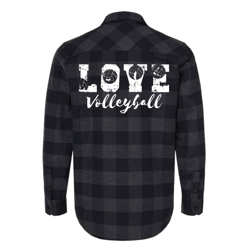 Love Volleyball Trending Flannel Shirt by blumenrubanq | Artistshot