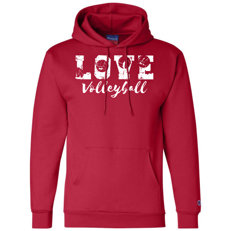 Love Volleyball Trending Champion Hoodie by blumenrubanq | Artistshot