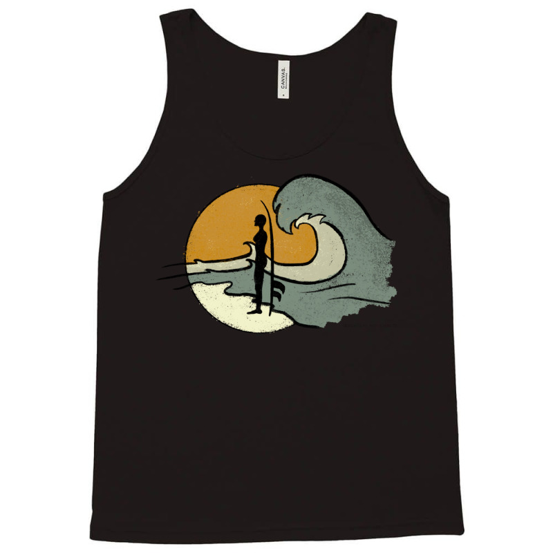 Sea Surf Big Front Print Nature Tank Top | Artistshot