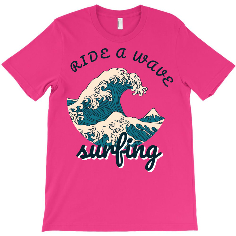 Ride A Wave Surfing Aesthetic T-Shirt by blumenrubanq | Artistshot