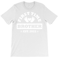 First Time Brother Est 2022 Funny New Brothers Gif T-shirt | Artistshot