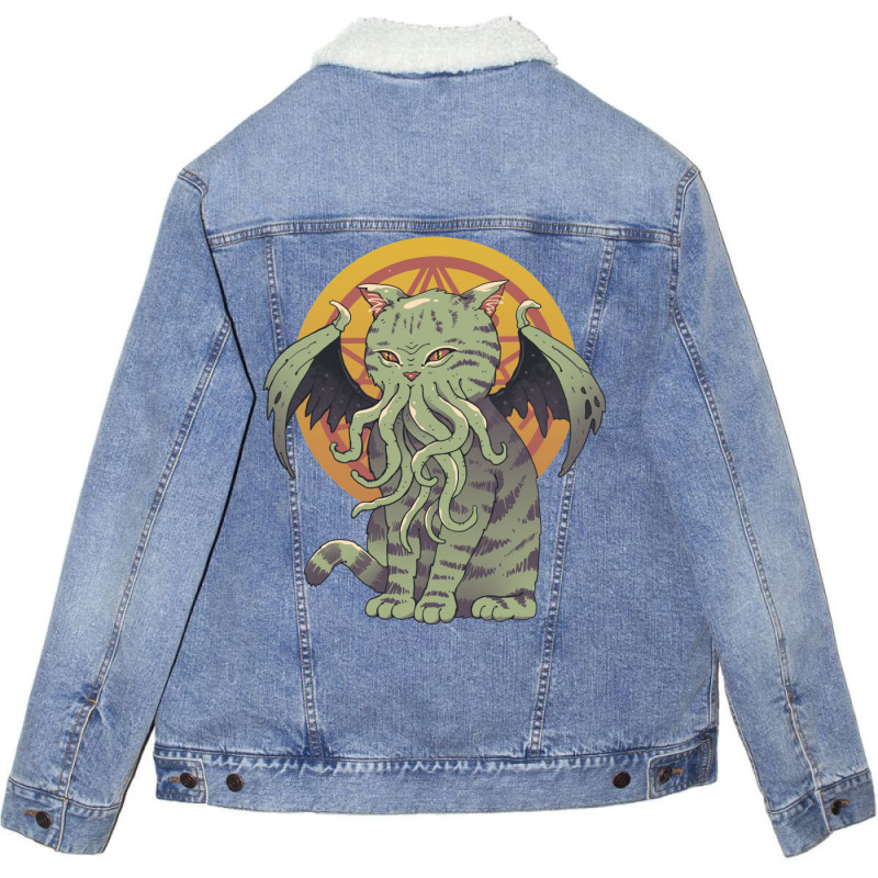 Cathulhu 1 Unisex Sherpa-lined Denim Jacket | Artistshot