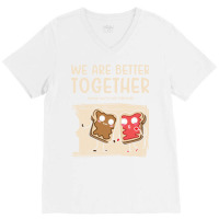 Siblings Peanut Butter Jelly Toast Big Brother Sis V-neck Tee | Artistshot