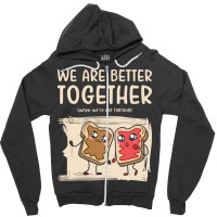 Siblings Peanut Butter Jelly Toast Big Brother Sis Zipper Hoodie | Artistshot