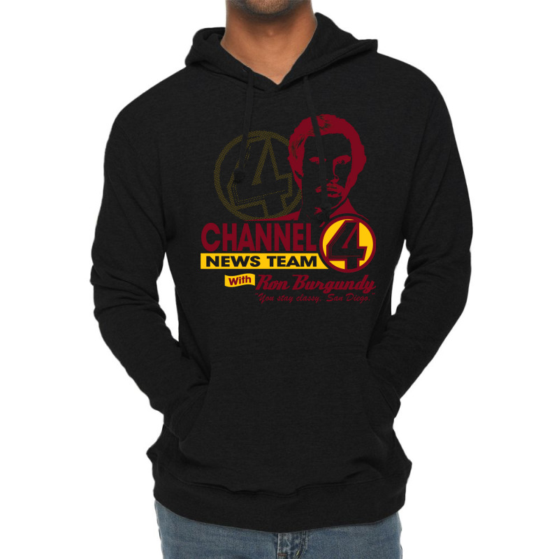 Channel 4 News Team With Ron Burgundy! Lightweight Hoodie by znaidiativot | Artistshot