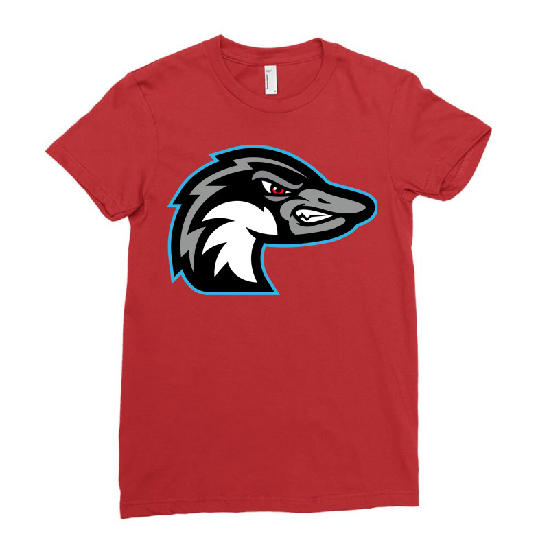 Nene Bird Mascot Blue Ladies Fitted T-Shirt by asdasdjudz | Artistshot