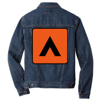 Camping Sign Symbol Men Denim Jacket | Artistshot