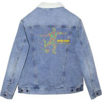 Summer Beach Soccer Season With The Sunset Cute Gi Unisex Sherpa-lined Denim Jacket | Artistshot