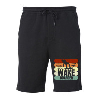 Vintage Wakeboarding Wakeboarder Wake Vintage Fleece Short | Artistshot