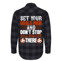 Set Your Goals And Dont Stop Till You Get There Lo Flannel Shirt | Artistshot