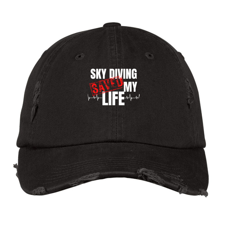 Sky Diving Saved My Life Hippie Vintage Cap by moawedtoverau | Artistshot