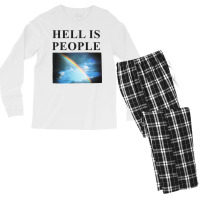 Hell Is People Men's Long Sleeve Pajama Set | Artistshot