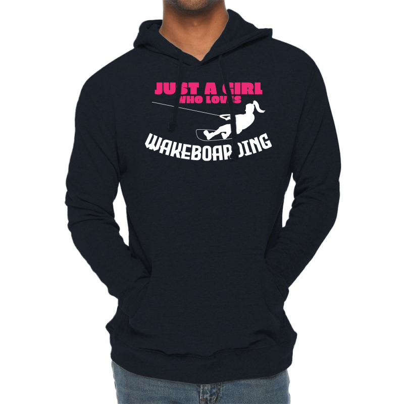 Wakeboarding Girl Joke Wakeboarder Travel Lightweight Hoodie | Artistshot