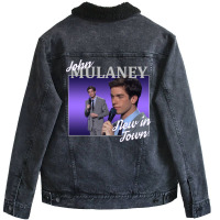 John Mulaney Homage Unisex Sherpa-lined Denim Jacket | Artistshot