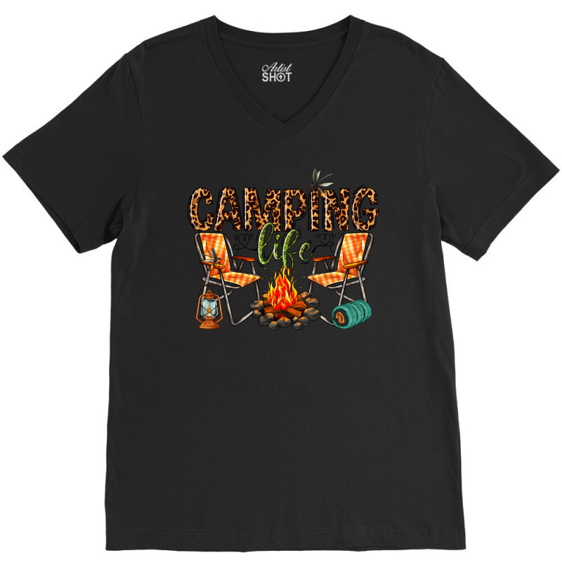 Camping Life V-neck Tee | Artistshot