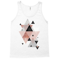 Geometric Compilation In Rose Gold And Blush Pink Tank Top | Artistshot