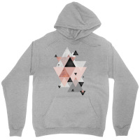 Geometric Compilation In Rose Gold And Blush Pink Unisex Hoodie | Artistshot