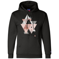 Geometric Compilation In Rose Gold And Blush Pink Champion Hoodie | Artistshot