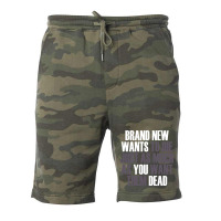 Brand New Wants To Die Just As Much As You Want Th Fleece Short | Artistshot