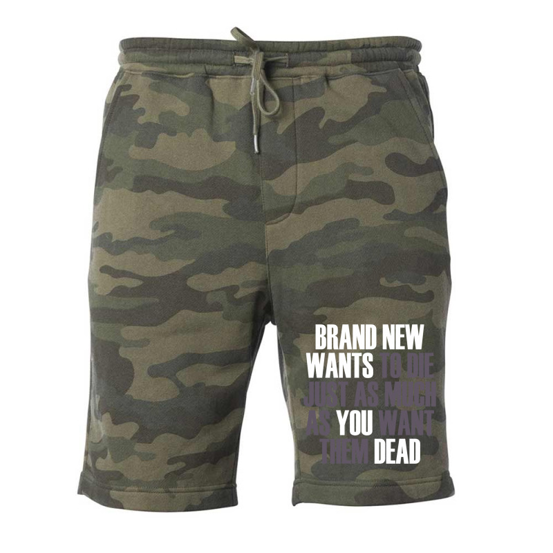 Brand New Wants To Die Just As Much As You Want Th Fleece Short by buddoxhardoe | Artistshot