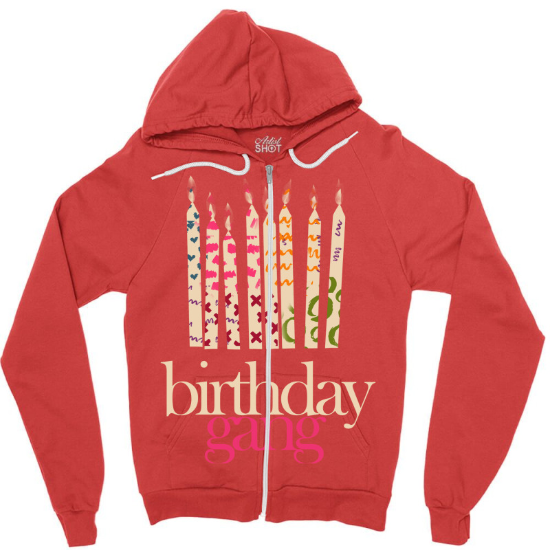 Birthday Gang Tumblr Zipper Hoodie | Artistshot