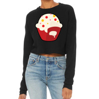 Cupcake Baking Bite Nostalgia Cropped Sweater | Artistshot