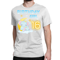 Cute Elephant 16th Birthday Girl Red Classic T-shirt | Artistshot