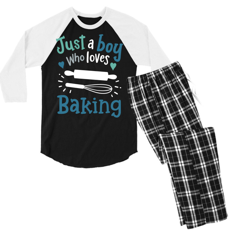 Baking Baker Bake Hipster Men's 3/4 Sleeve Pajama Set by diyumbfhif | Artistshot