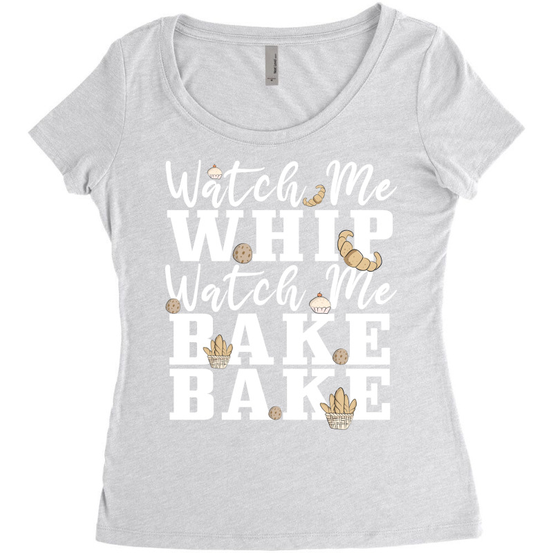 Baking Baker Biscuits Cake Whip 70s Women's Triblend Scoop T-shirt by tunquelss6 | Artistshot