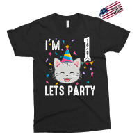 Lets Party 1st Birthday With Domestic Shorthair Cu Exclusive T-shirt | Artistshot